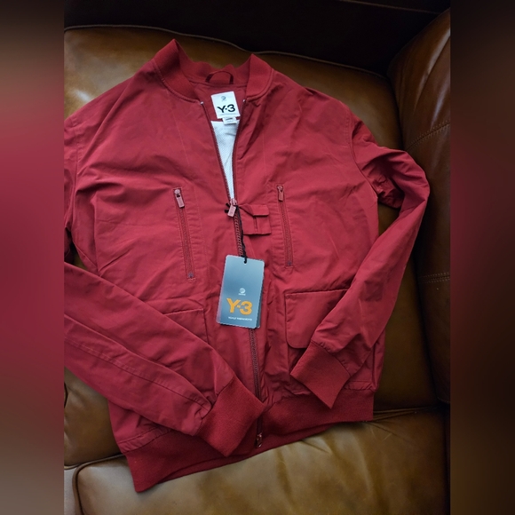 Y-3 Yohji Yamamoto Adidas RED Pocket Bomber Jacket Size L Large